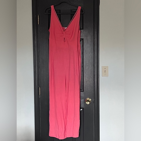 anrabess Pants - Anrabess Pink Sleeveless Jumpsuit